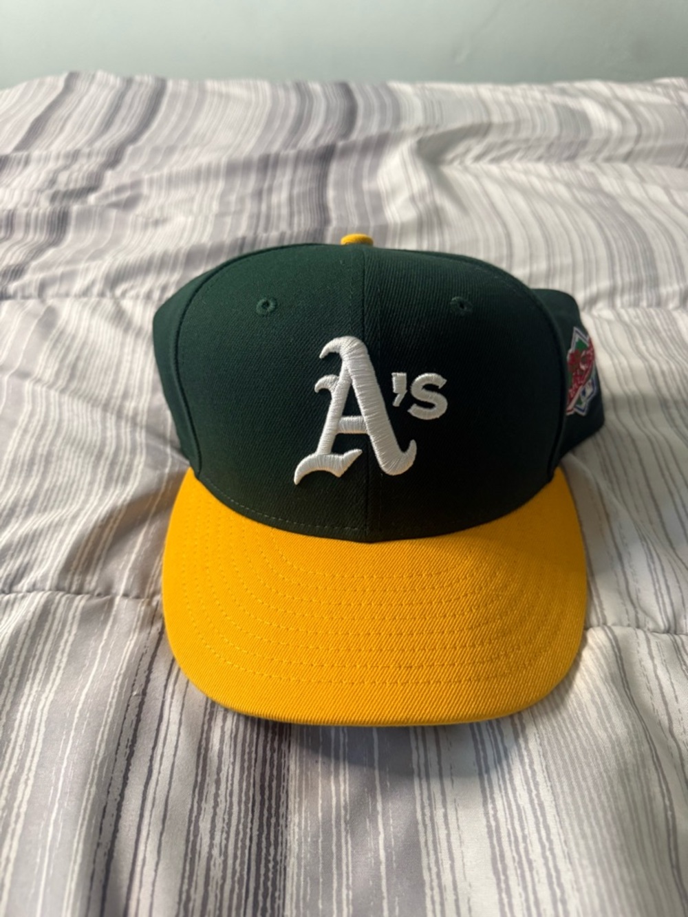 New Era Dark Green and White 59FIFTY Fitted Cap